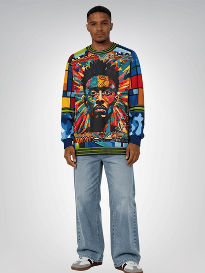 Man of Perspective Graffiti Art Unisex Sweatshirt (Gold Label)