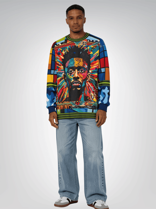 Man of Perspective Graffiti Art Unisex Sweatshirt (Gold Label)