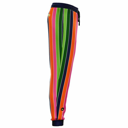 Mardi Gras Rugby Stripe Eco-Poly Unisex Joggers