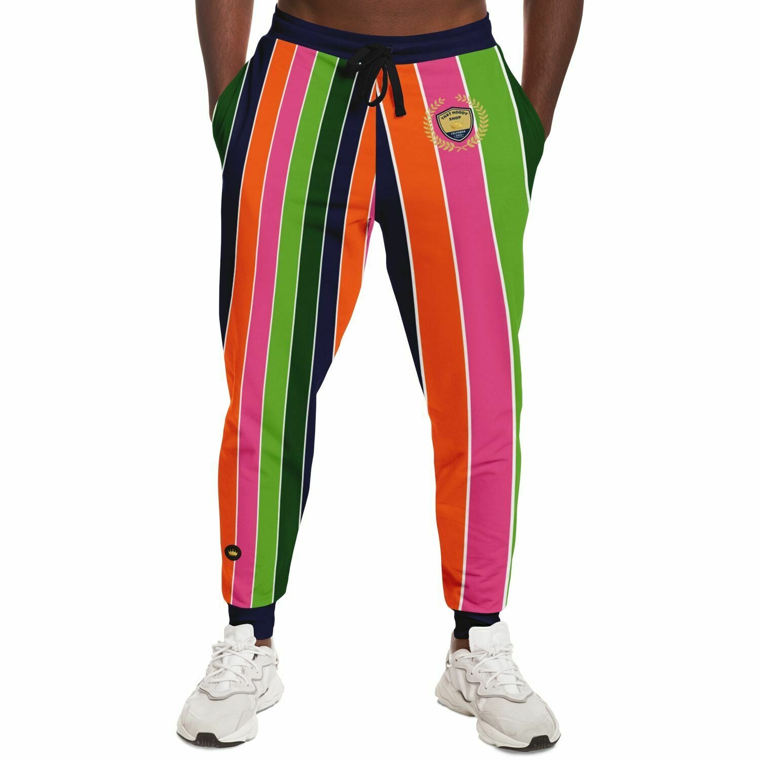 Mardi Gras Rugby Stripe Eco-Poly Unisex Joggers