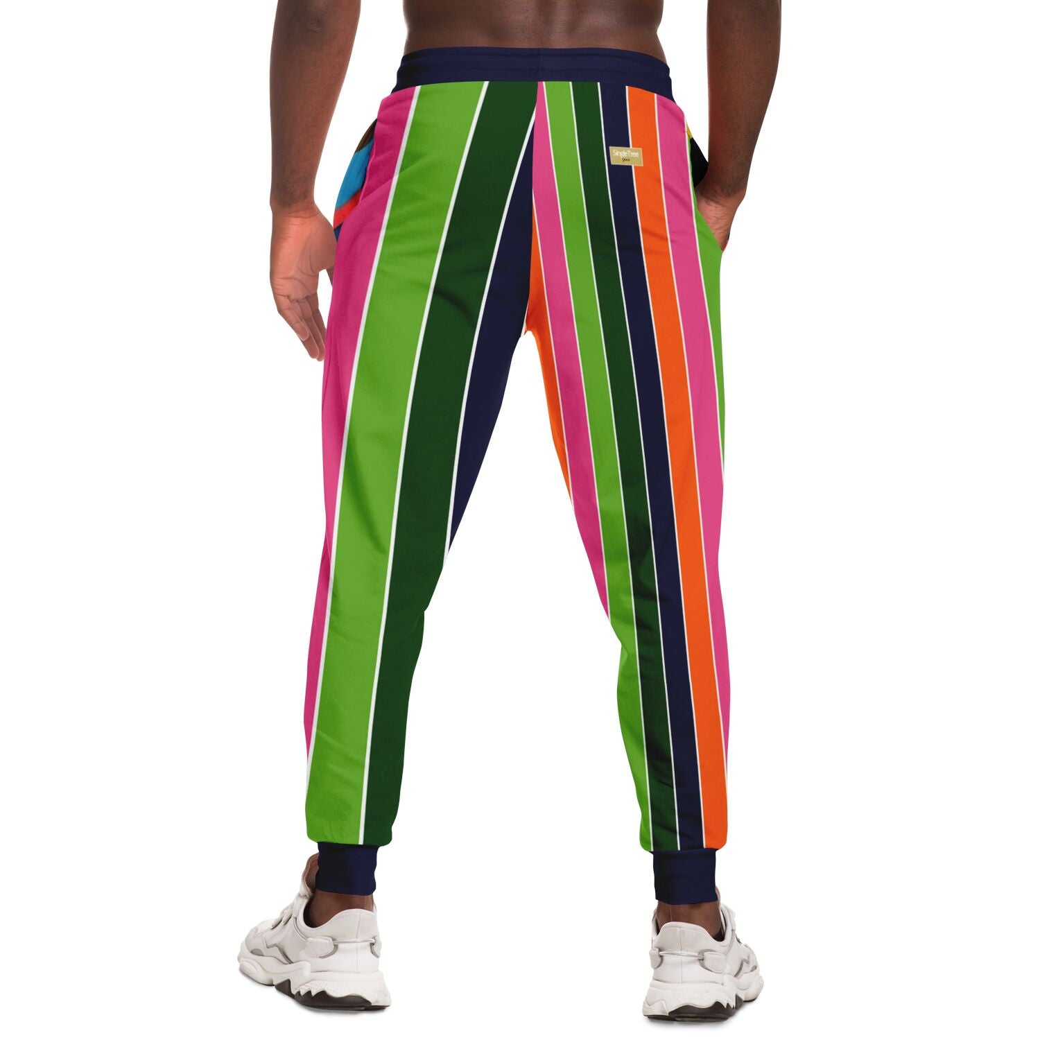 Mardi Gras Rugby Stripe Eco-Poly Unisex Joggers