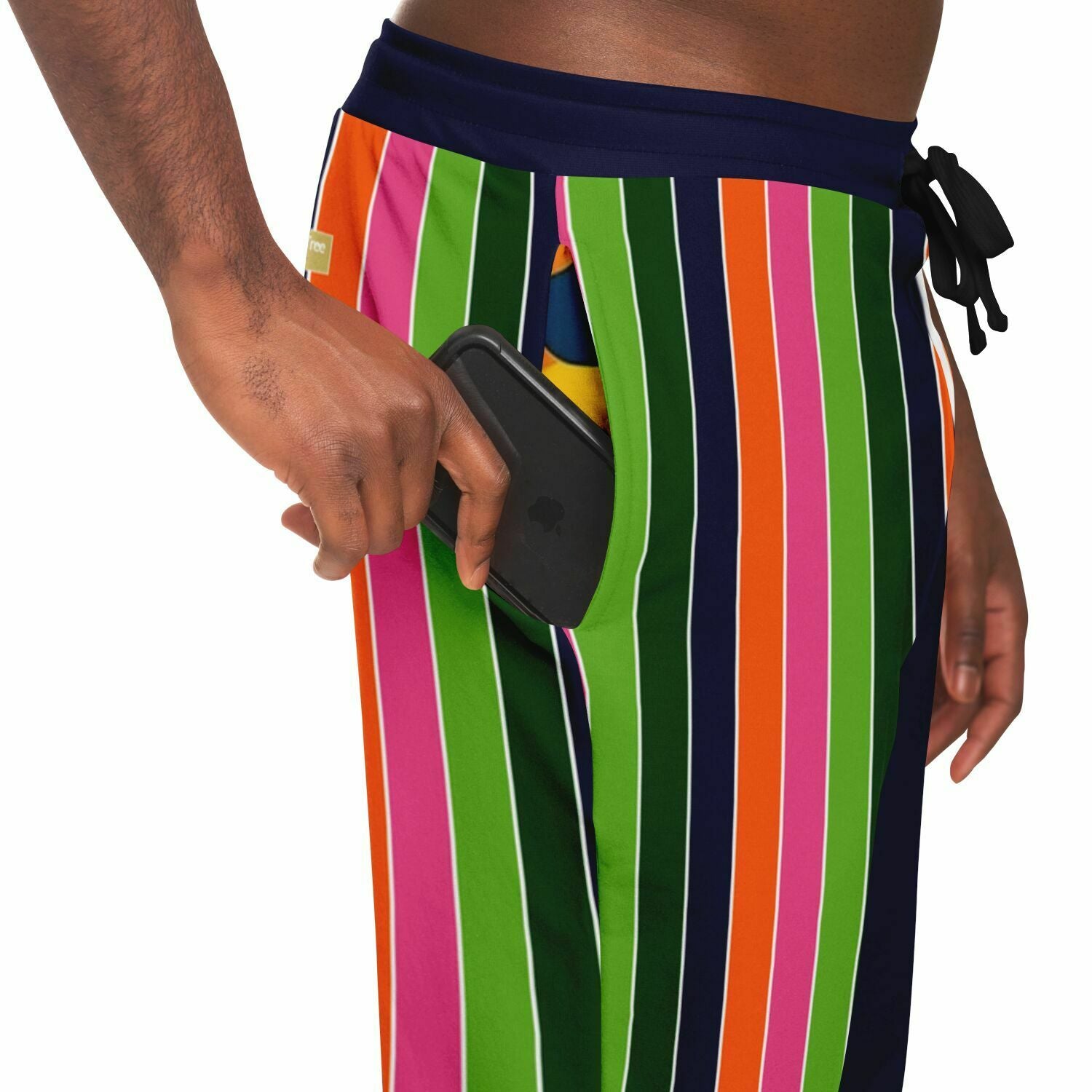 Mardi Gras Rugby Stripe Eco-Poly Unisex Joggers