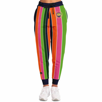 Mardi Gras Rugby Stripe Eco-Poly Unisex Joggers