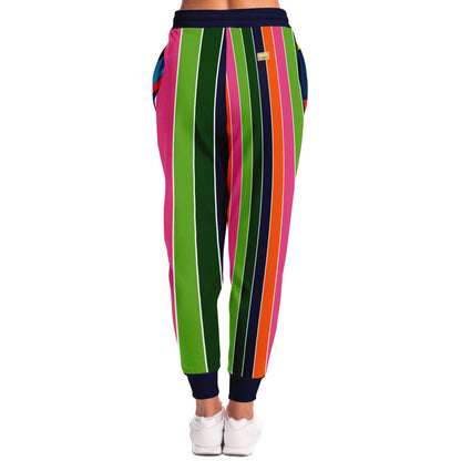 Mardi Gras Rugby Stripe Eco-Poly Unisex Joggers