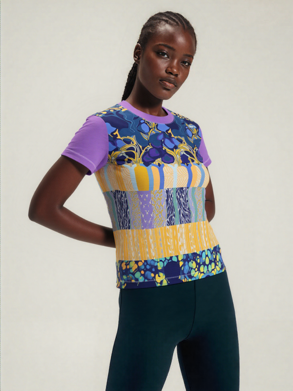 Mass Hypnosis Abstract Floral AOP Women&