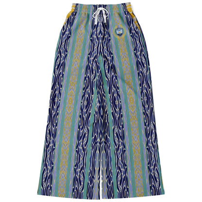 Mass Hypnosis Abstract Stripe Eco-Poly Wide Leg Pants