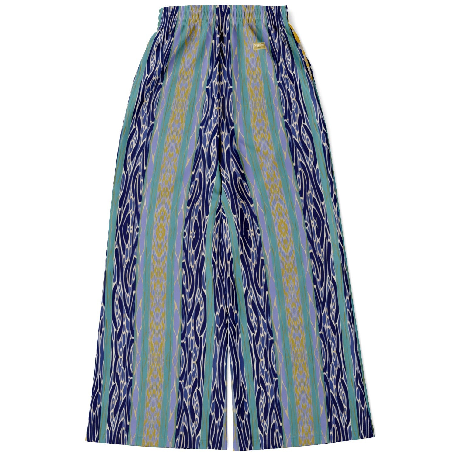 Mass Hypnosis Abstract Stripe Eco-Poly Wide Leg Pants