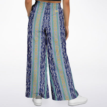 Mass Hypnosis Abstract Stripe Eco-Poly Wide Leg Pants