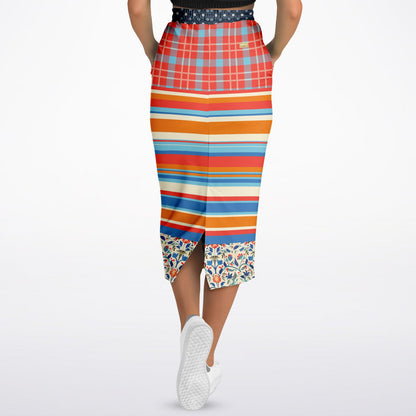 Meet Me in Andalusia Eco-Poly Long Pocket Skirt