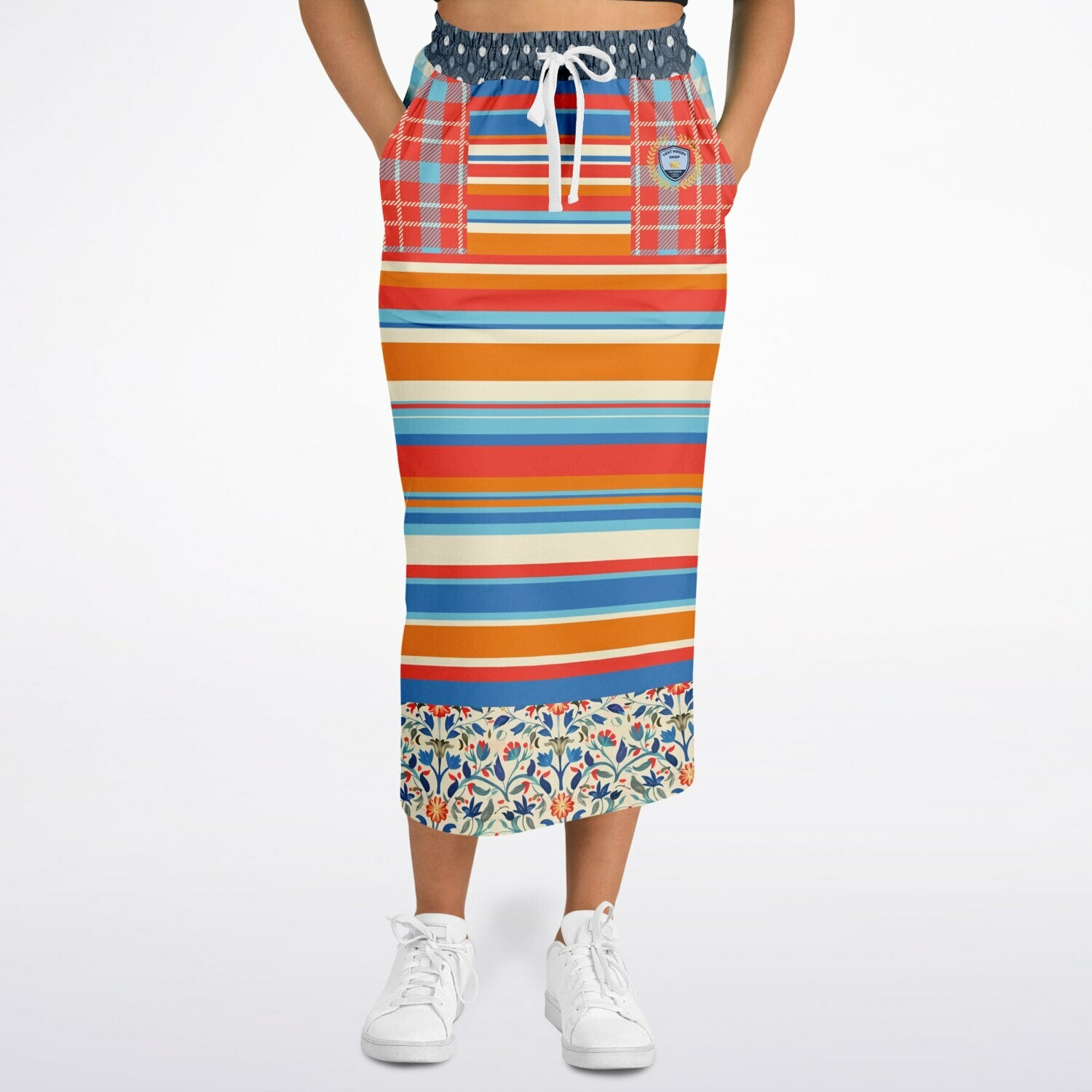 Meet Me in Andalusia Eco-Poly Long Pocket Skirt