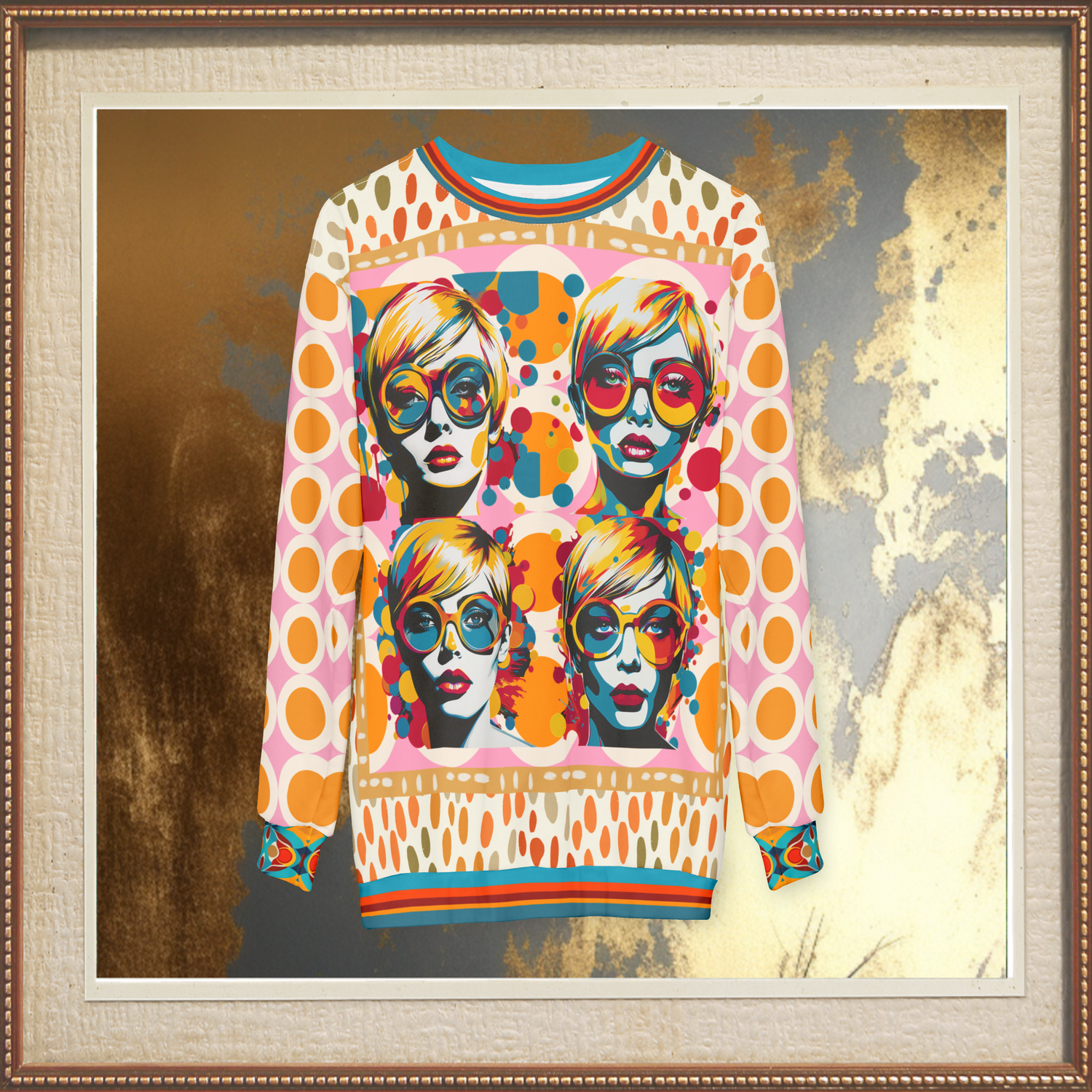 Meet Me in the Middle Pop Art Unisex Sweatshirt (Gold Label)