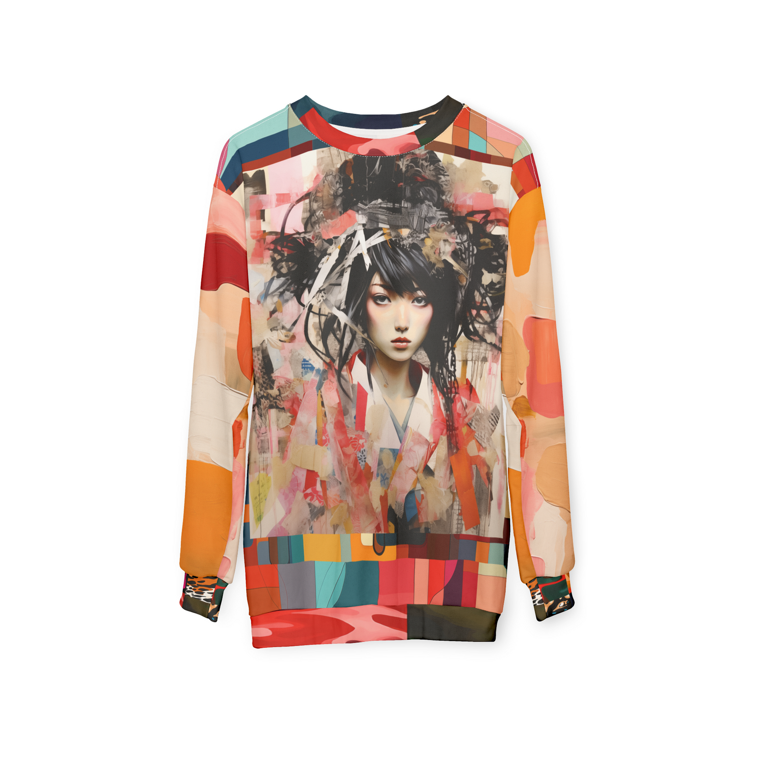 Meet Savannah Samoi - Siberian Girl Patchwork Unisex Sweatshirt (Gold Label)
