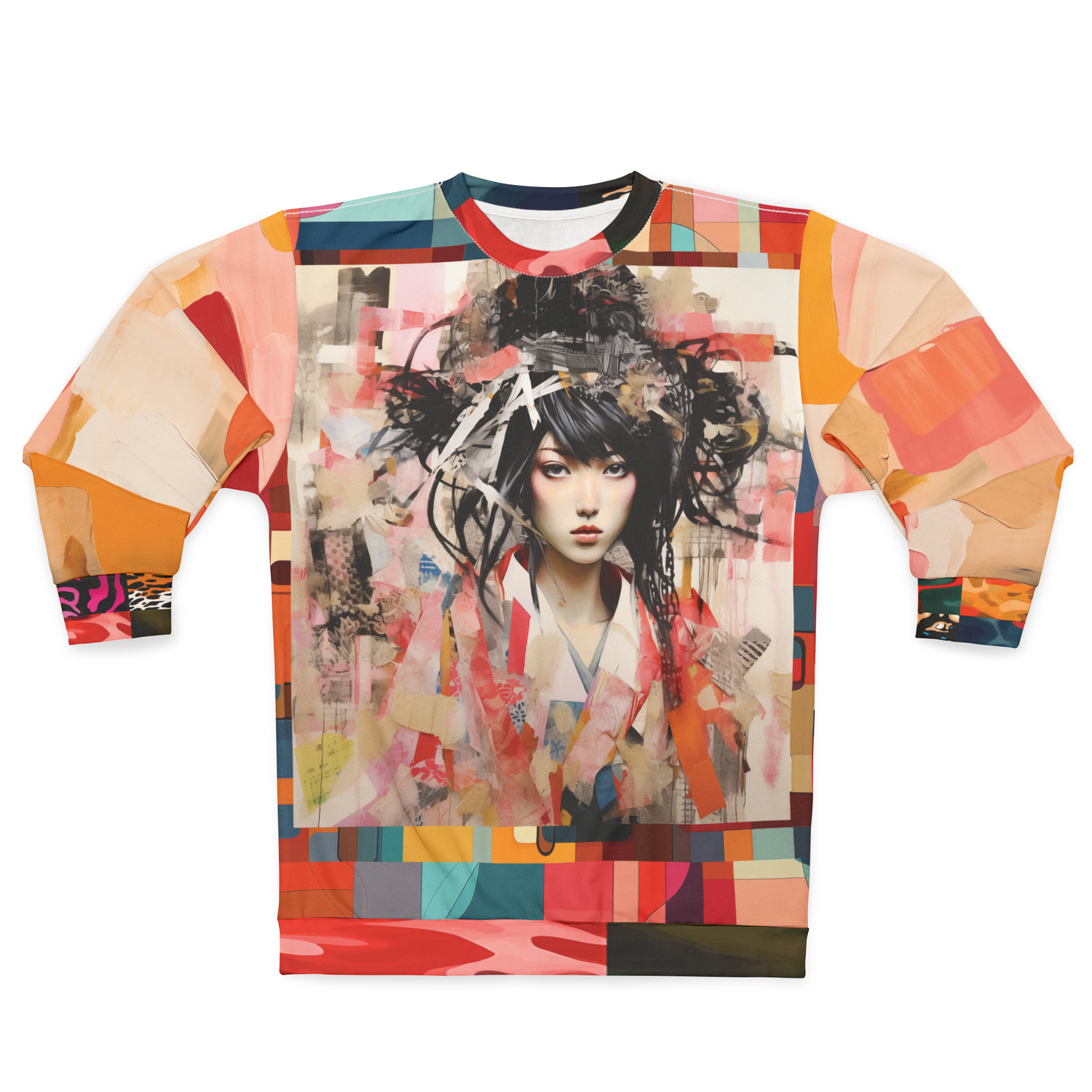 Meet Savannah Samoi - Siberian Girl Patchwork Unisex Sweatshirt (Gold Label)