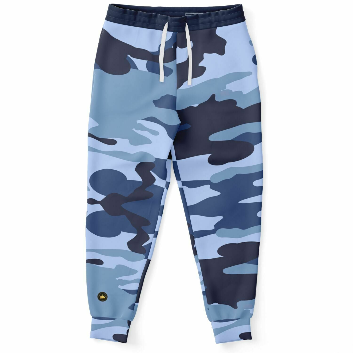 Midnight Powder Blue Camo Eco-Poly Unisex Joggers