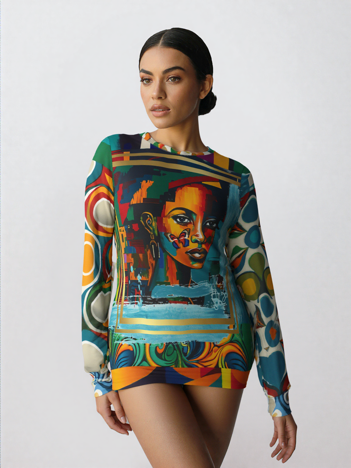 Miss Brooklyn Graffiti Art Unisex Sweatshirt (Gold Label)