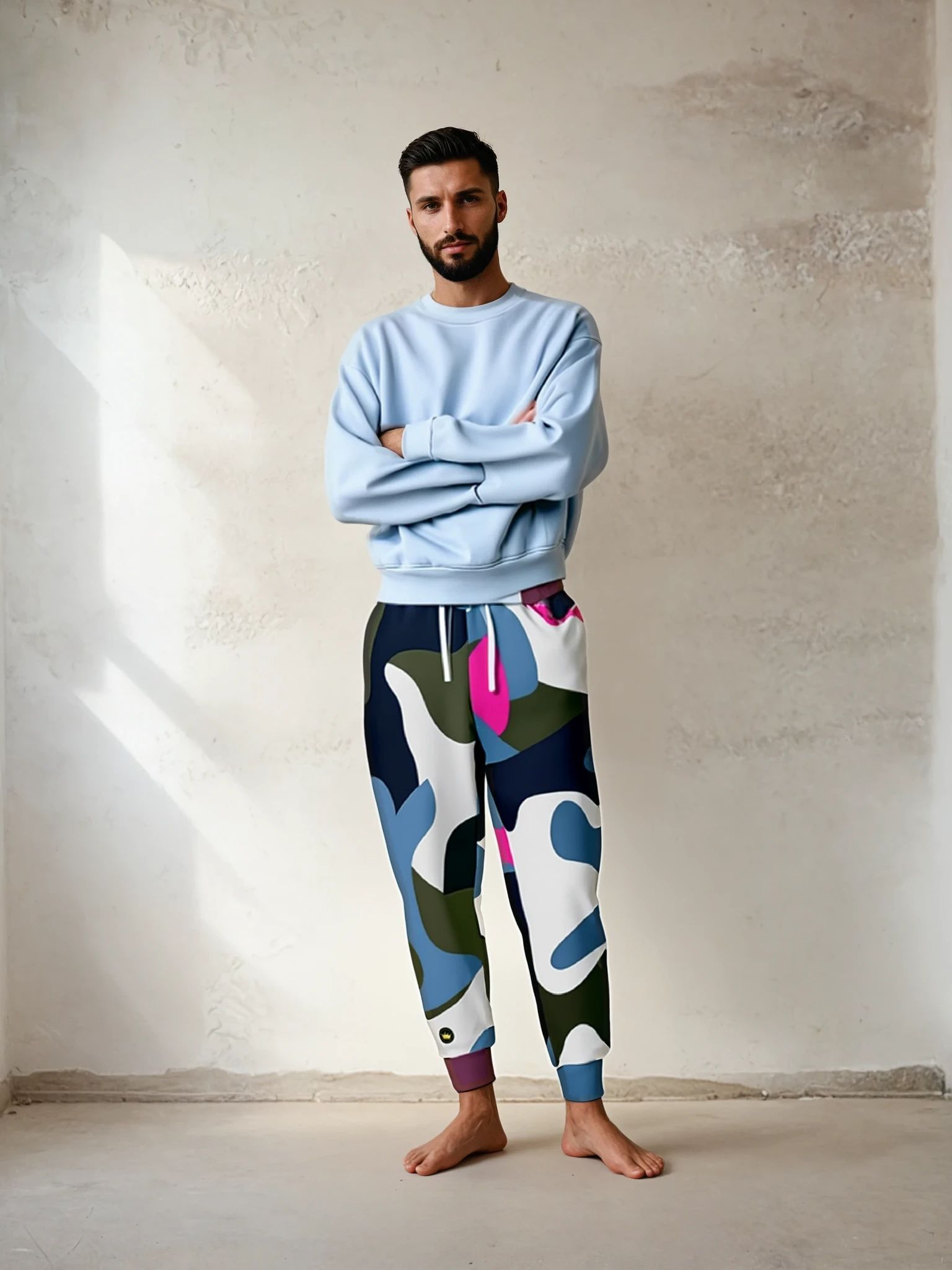 Mountain Blue Ice Eco-Poly Camo Unisex Joggers