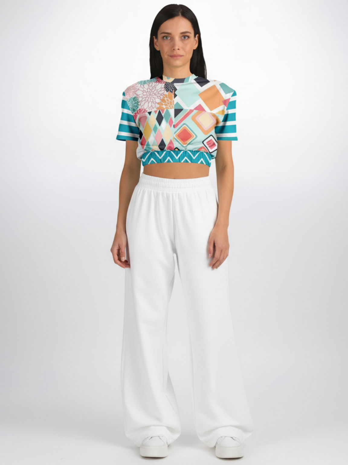 Mums the Word Eco-Poly Short Sleeve Cropped Pullover