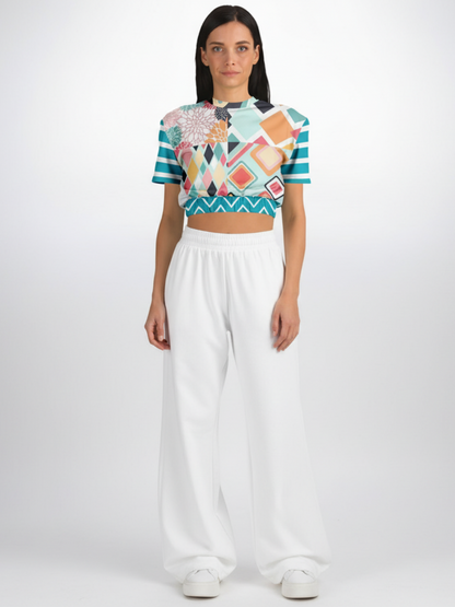 Mums the Word Eco-Poly Short Sleeve Cropped Pullover