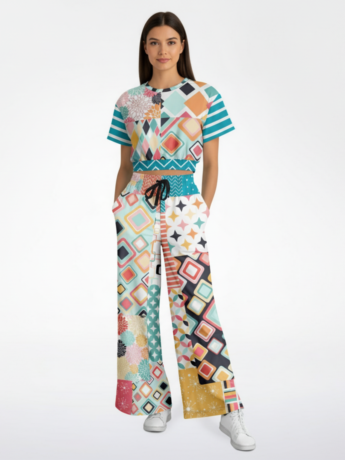 Mums the Word Eco-Poly Short Sleeve Cropped Pullover