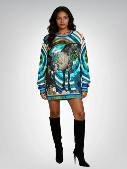 My Beautiful Belle in Colorful Tattoo Design Unisex Sweatshirt (Gold Label)