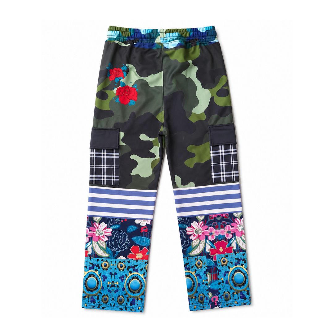 My Floral Camo Snake Cargo Pants