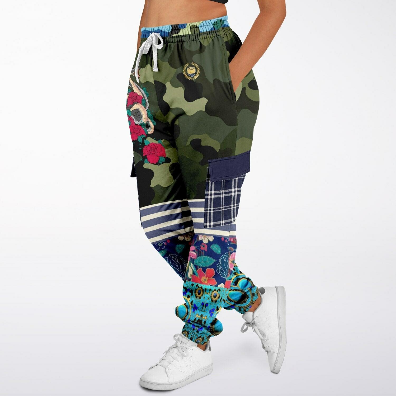 My Floral Camo Paradise - Year of the Snake Eco-Poly Cargo Joggers