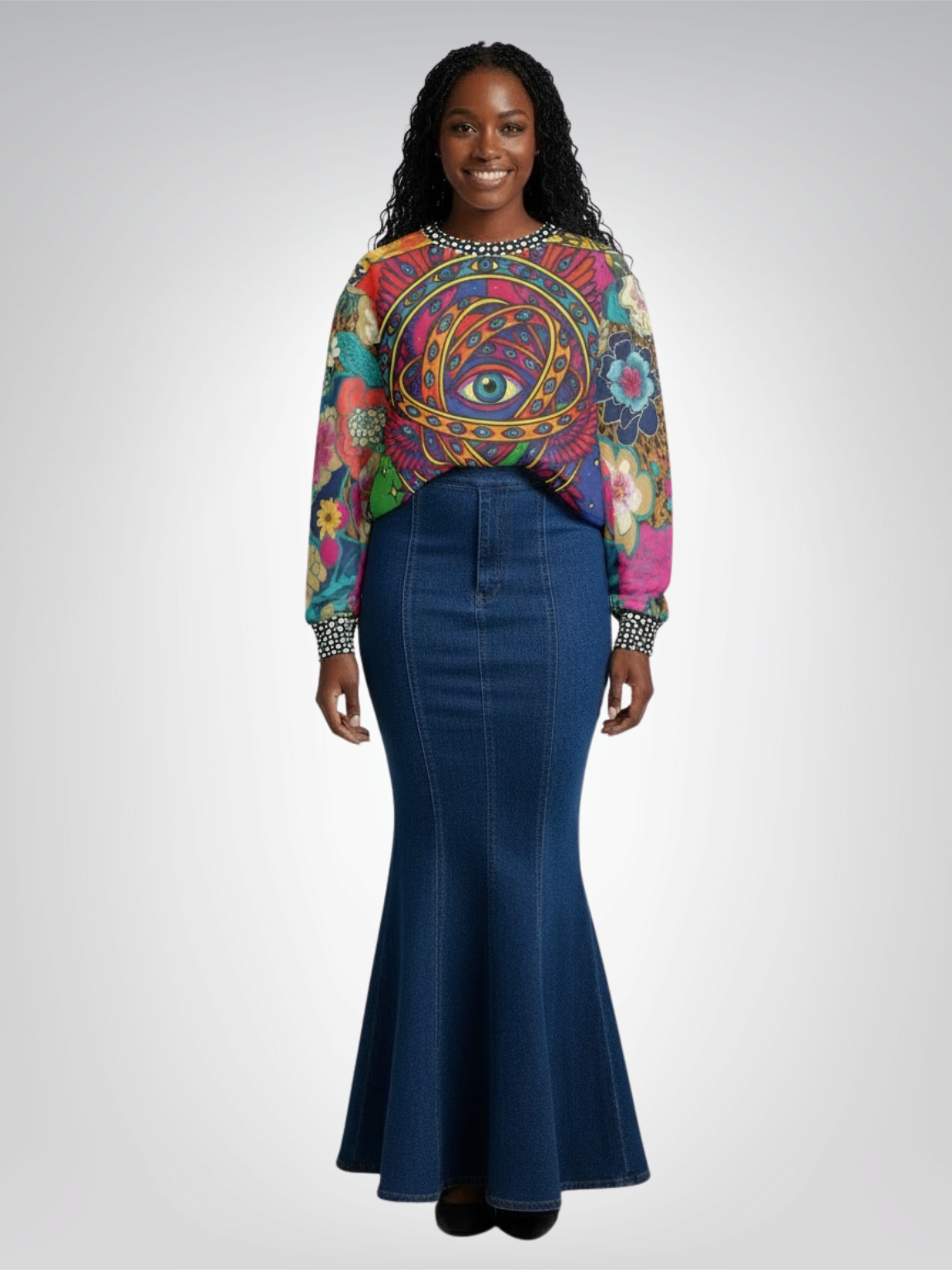 My Friend the Ophanim - Angel in Pop Art Unisex Sweatshirt (Gold Label)