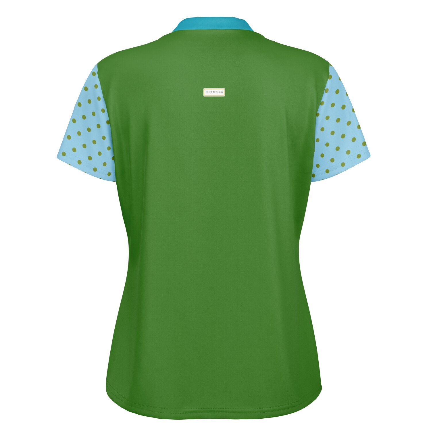 My Green Golf Scenery Mandarin Collar Ladies Golf Polo Jersey