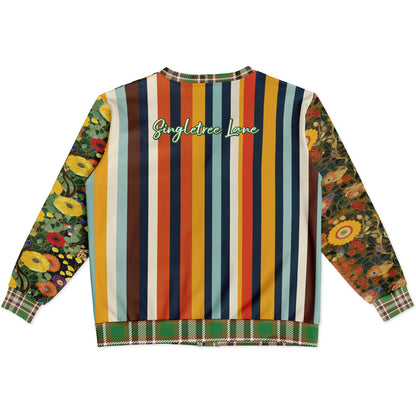 My Life as a Fairy Floral Stripe Heavyweight Unisex Cardigan