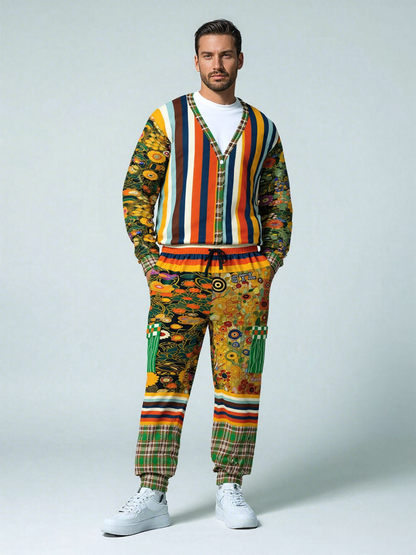 My Life as a Fairy Floral Stripe Eco-Poly Unisex Cargo Joggers