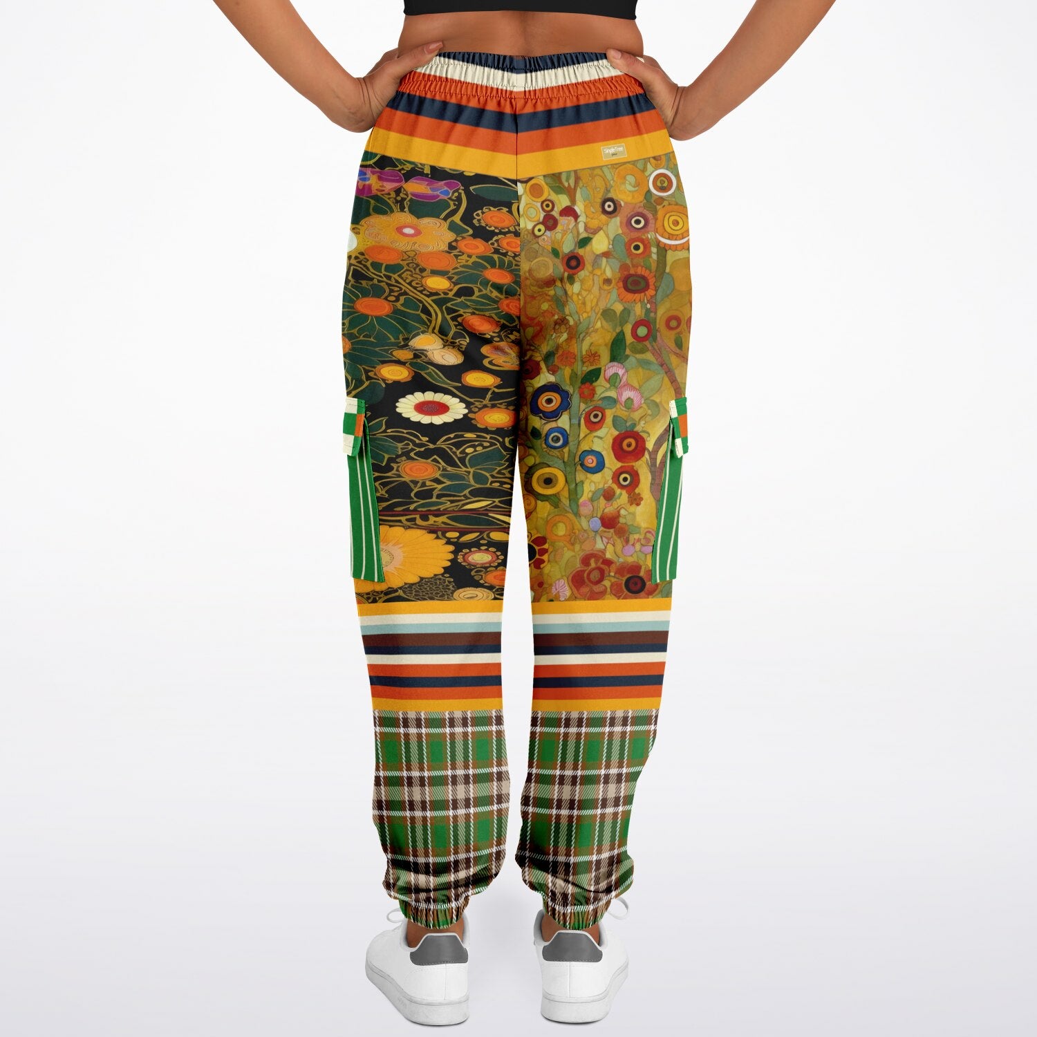 My Life as a Fairy Floral Stripe Eco-Poly Unisex Cargo Joggers