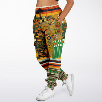 My Life as a Fairy Floral Stripe Eco-Poly Unisex Cargo Joggers