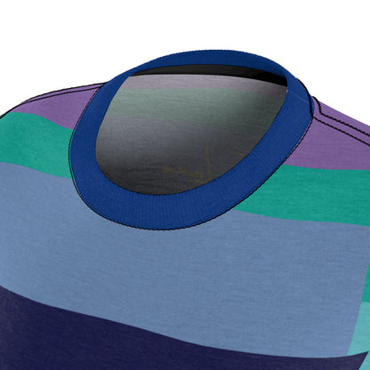 My Life in Purple Midnight Squares Geometric Print Colorful AOP Women&