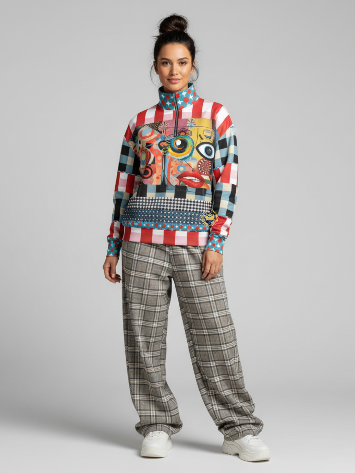 My Picasso Life Heavyweight Oversized Quarter Zip Sweatshirt