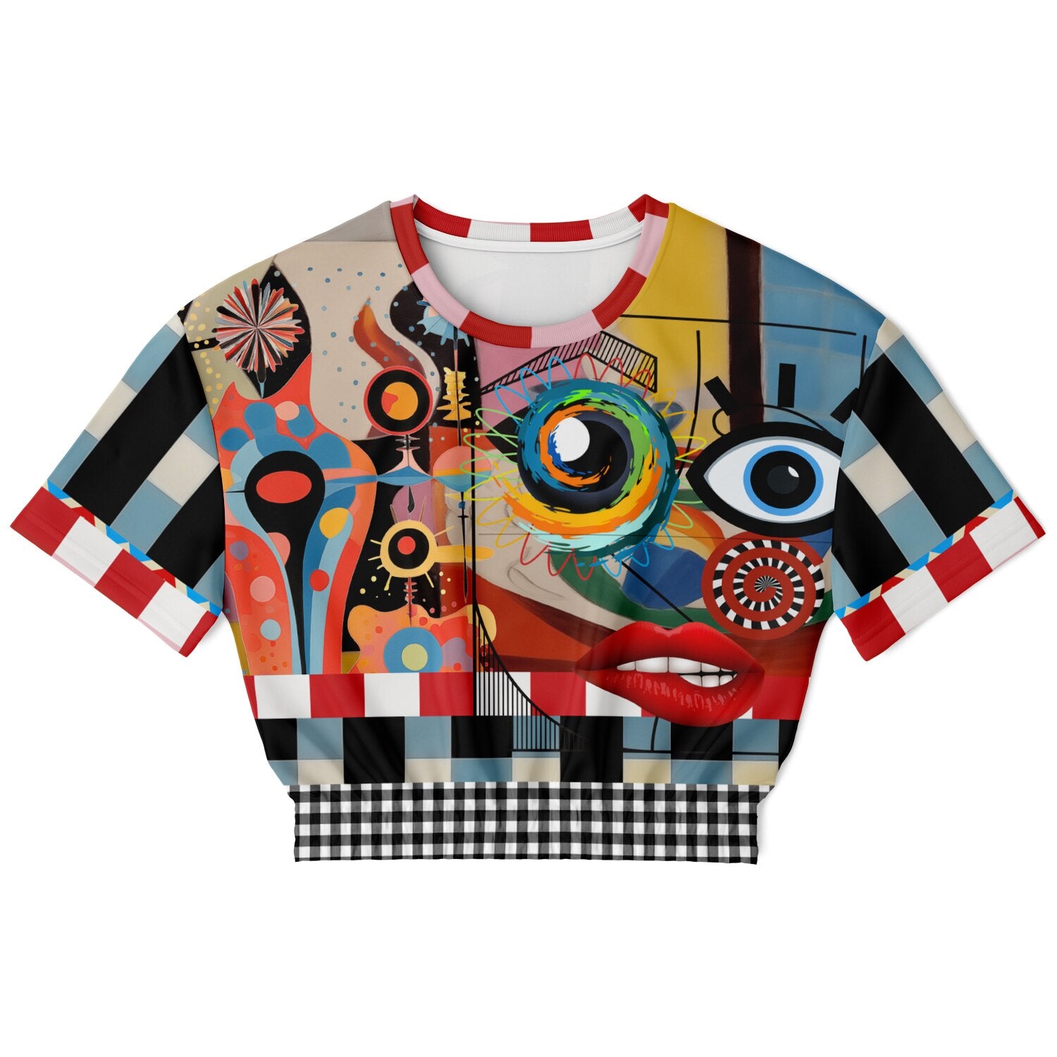My Picasso Life Eco-Poly Short Sleeve Cropped Pullover