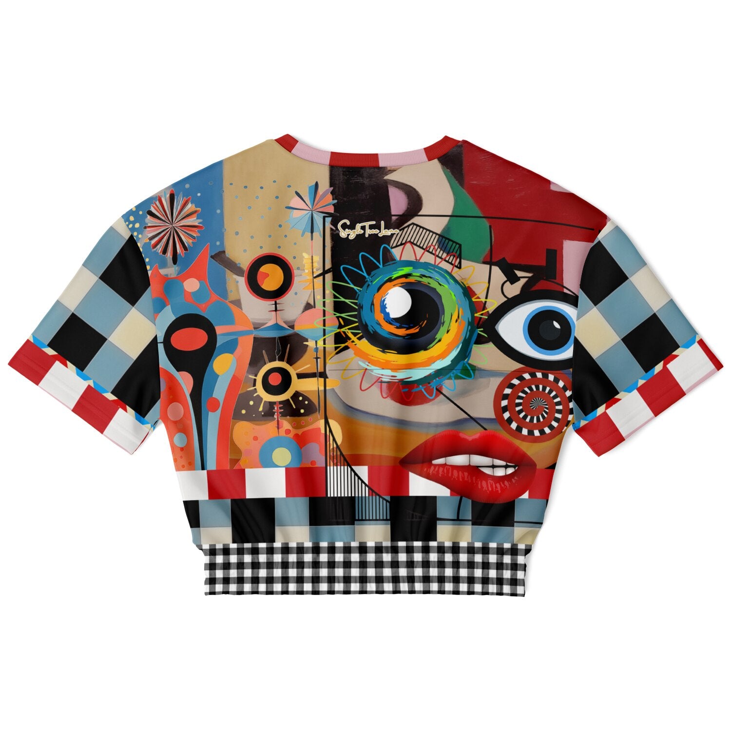 My Picasso Life Eco-Poly Short Sleeve Cropped Pullover