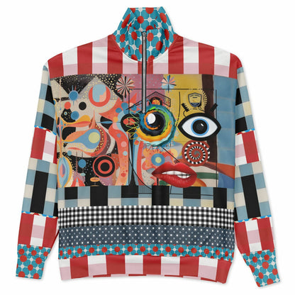 My Picasso Life Heavyweight Oversized Quarter Zip Sweatshirt