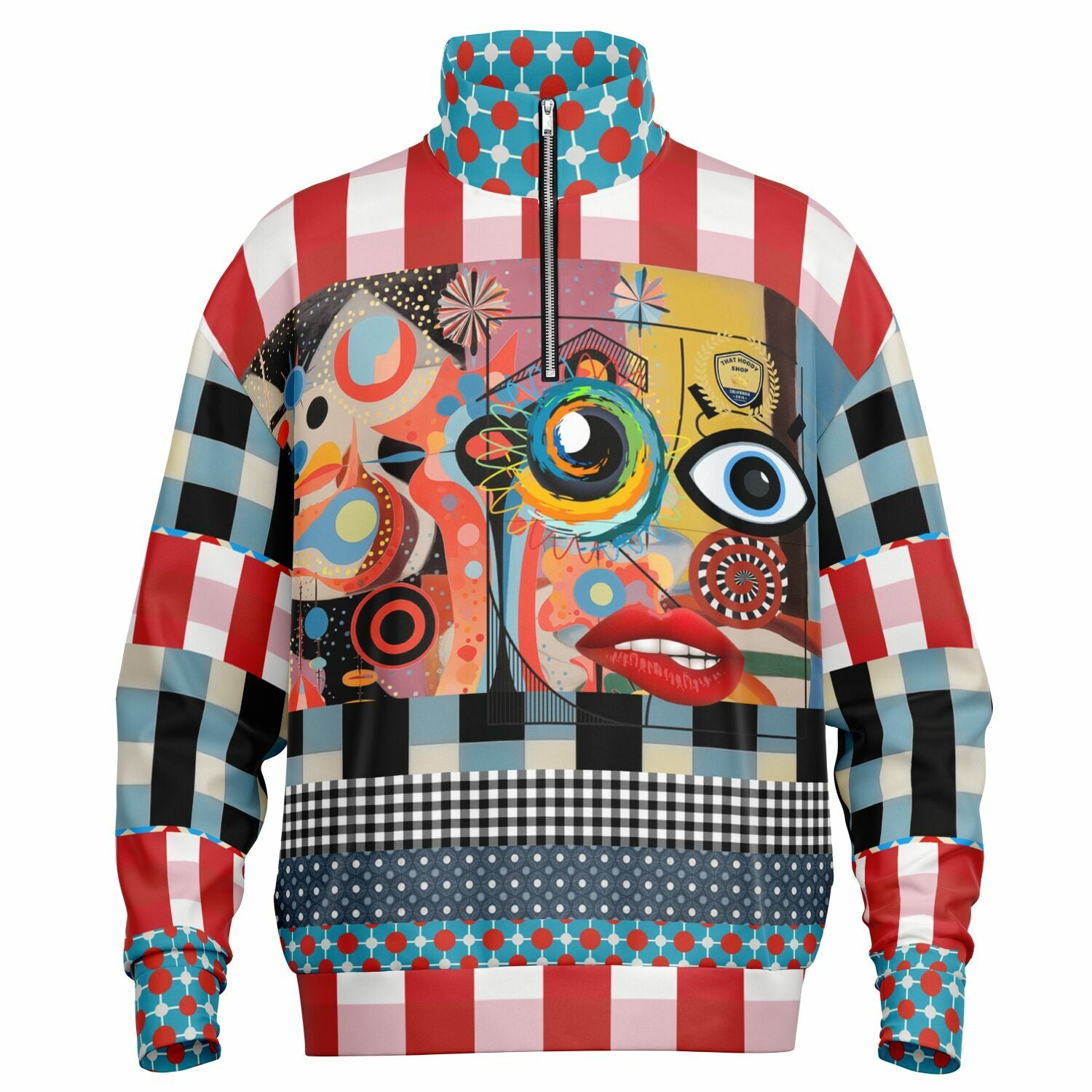 My Picasso Life Heavyweight Oversized Quarter Zip Sweatshirt
