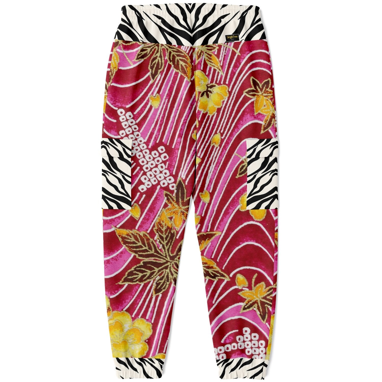 My Pink Japanese Garden Eco-Poly Cargo Joggers