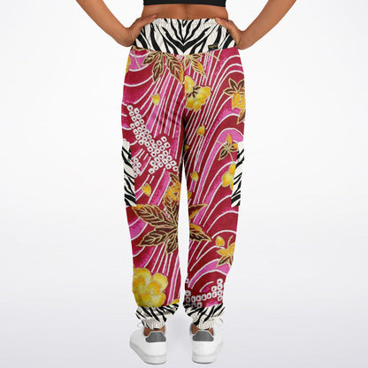 My Pink Japanese Garden Eco-Poly Cargo Joggers