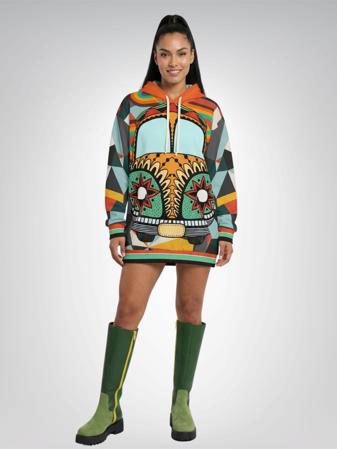 My Retro Jalopy 70s Style Unisex Hoodie (Gold Label)
