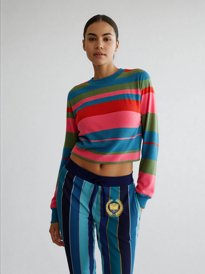 Blue Mood Rugby Stripe Eco-Poly Unisex Joggers