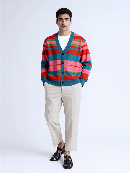 My Rugby Life in Pink Knitted Cardigan