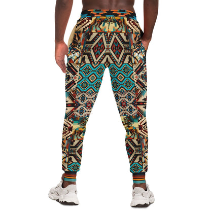Native Prairie Blanket Print Eco-Poly Unisex Joggers