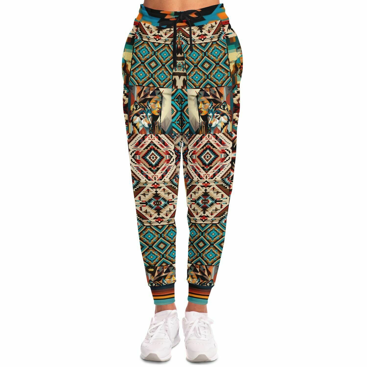 Native Prairie Blanket Print Eco-Poly Unisex Joggers