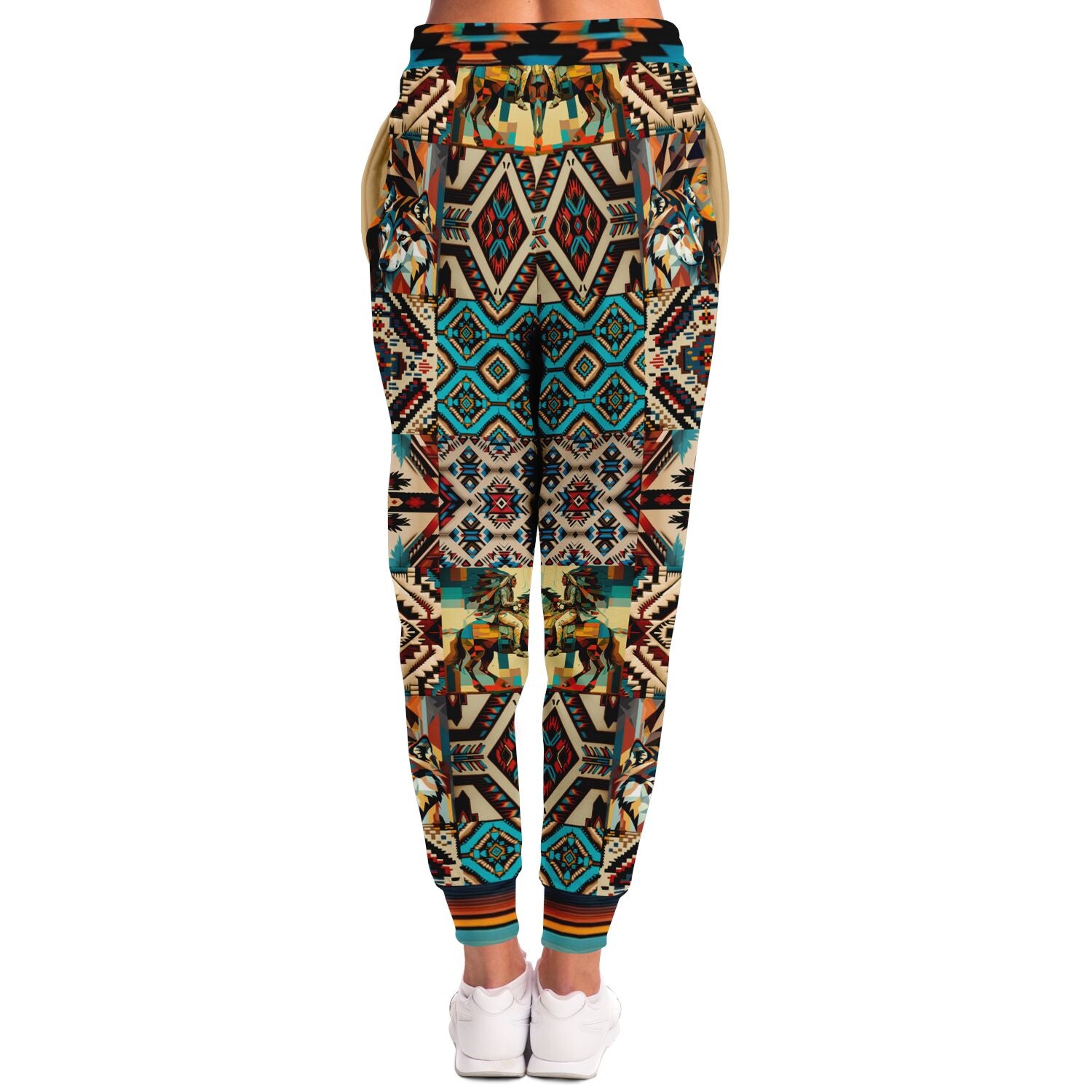 Native Prairie Blanket Print Eco-Poly Unisex Joggers