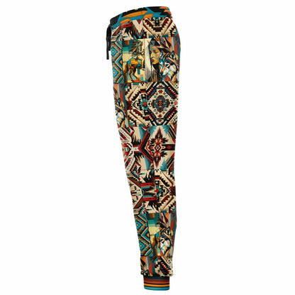 Native Prairie Blanket Print Eco-Poly Unisex Joggers