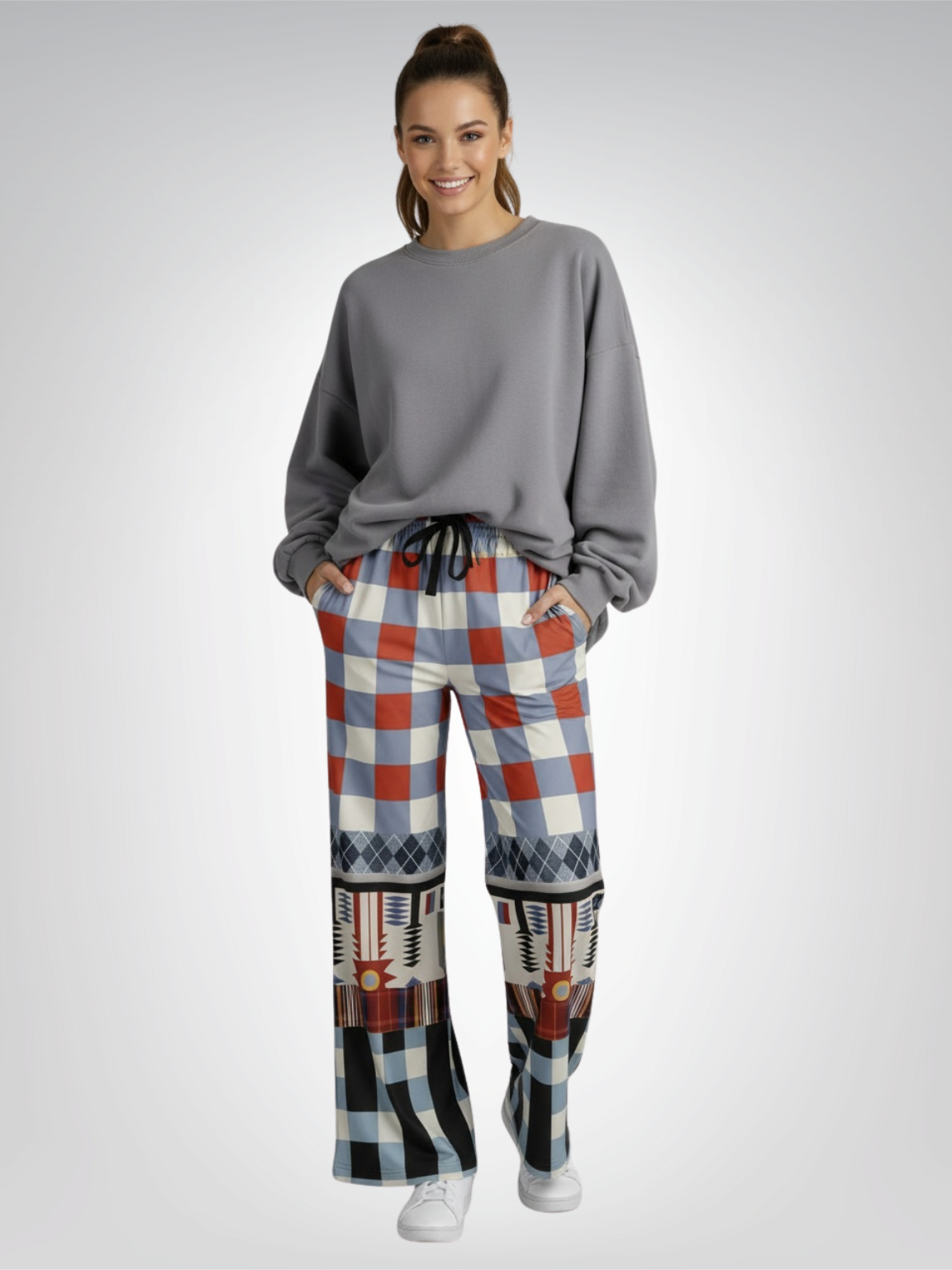 Native Spring on Mars Eco-Poly Wide Leg Pants