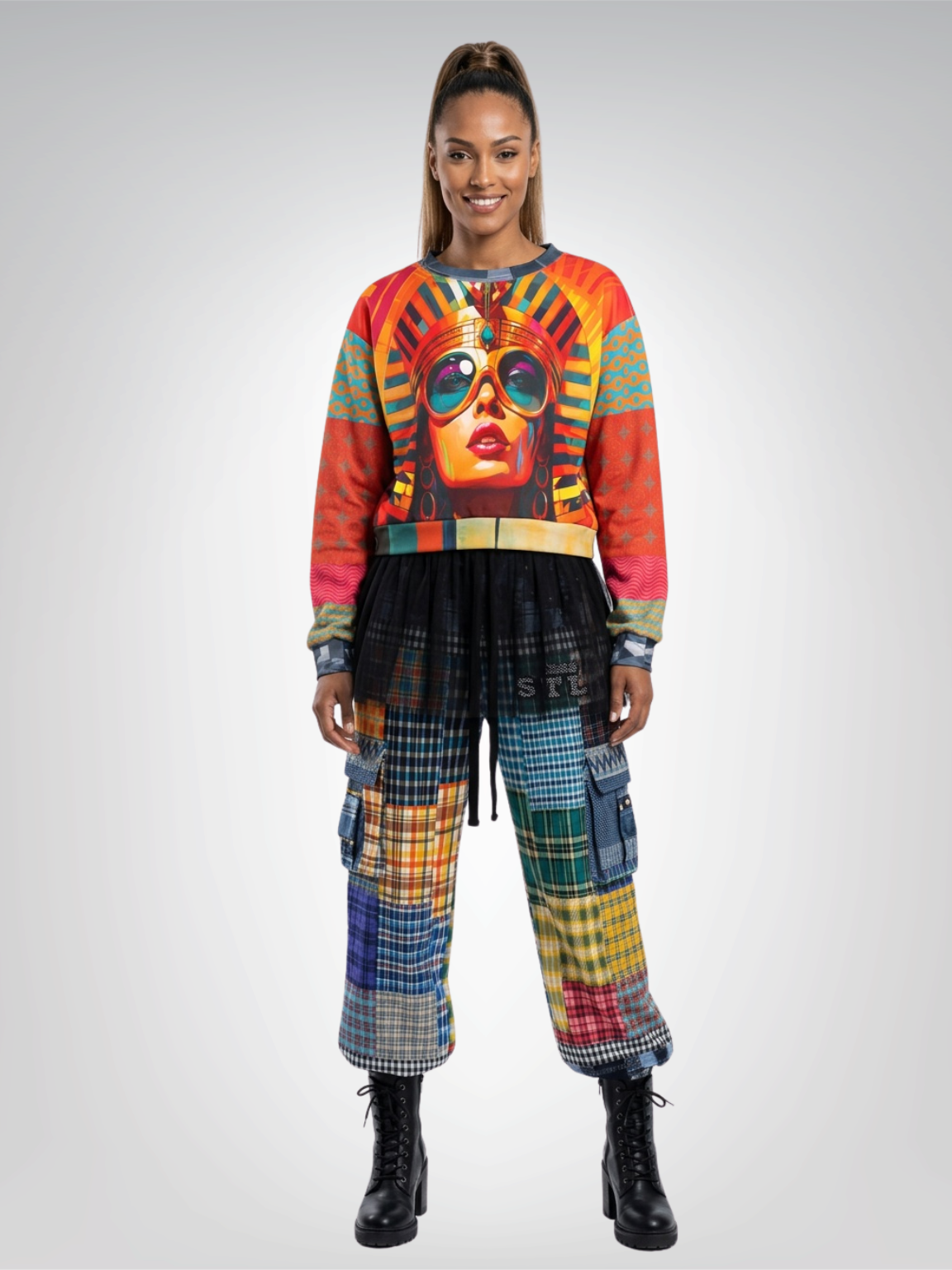 New Age Cleopatra Cropped Sweatshirt (Gold Label)