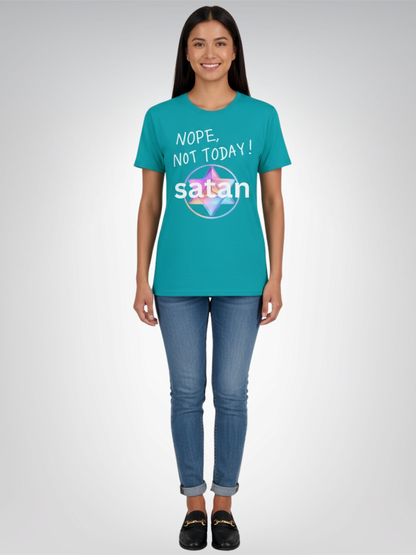 NOPE, Not Today satan Heavyweight Unisex Tee